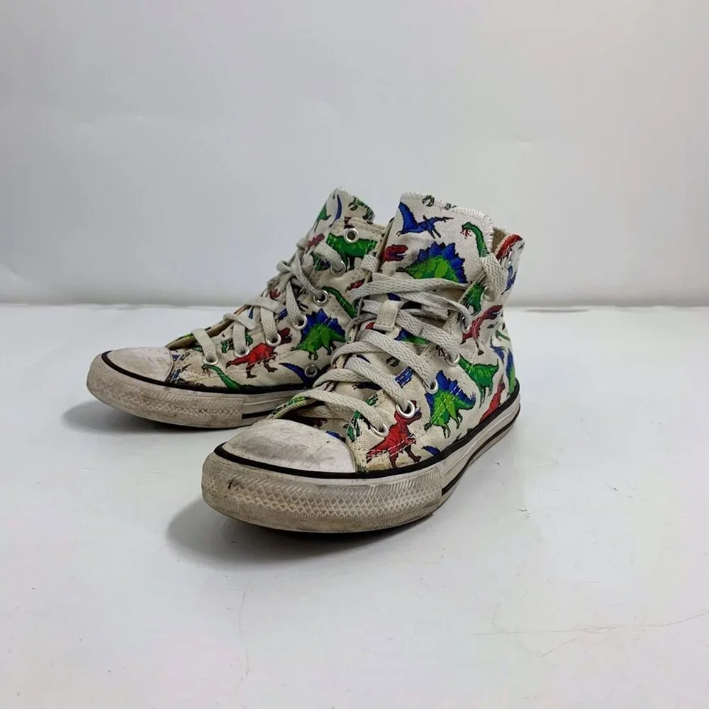 Converse Chuck Taylor Kids All Star Hi T-Rex Stegosaurus Dino‎ Sneaker Size 3